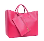 Nova bolsa tote de couro genuíno europeu e americano, simples e personalizada, para mães, de mão, feminina. Conforto e elegância para o dia a dia. — foto 6