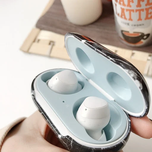 Title 8, Marble pattern Bluetooth headset protective cas...
