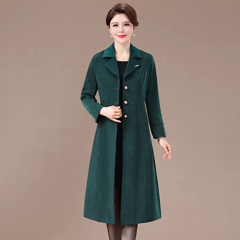 Title 2, Womens Casual Solid Color Trench Coat Stylish ...
