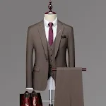 Terno xadrez britânico casual formal Design clássico e conforto — foto 3