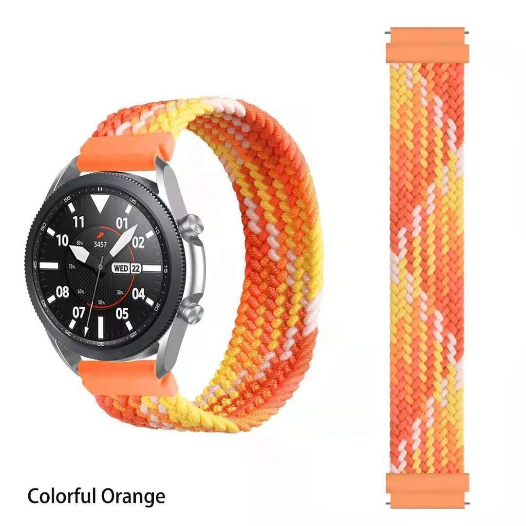 Title 18, 20mm Elastic Braided Nylon Strap for Smartwatch...