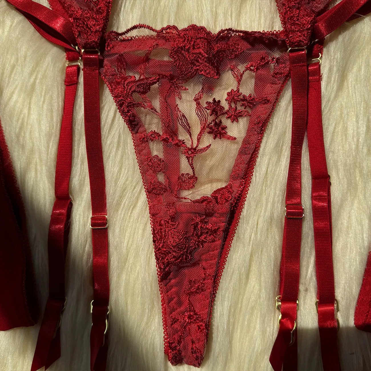 Title 10, Conjunto de lingerie europeu e americano com bo...