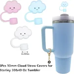 Cup Straw Cap with 26 Letters Pendant, 10mm Glass Straw Cover for Big Mouth, protects your drink and adds a personal tou — photo 29