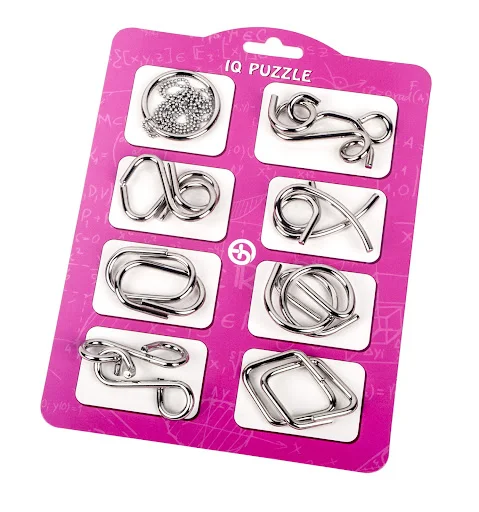Title 5, Chinese String Puzzle Intelligence Knot Eight-p...