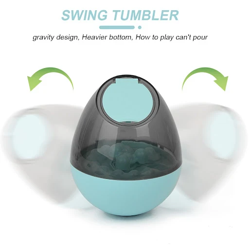 Title 7, Interactive Dog Cup Dog Food Dispenser Leaky Ba...
