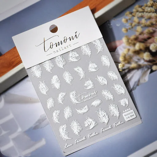 Title 15, Nail Relief Painted Sticker Carving Hollow Bohe...