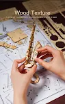 Robotime 4 Kinds 3D Musical Instrument Wooden Puzzle DIY Game Assembly Saxophone Drum Kit Accordion Cello Toy Gift for C — photo 11