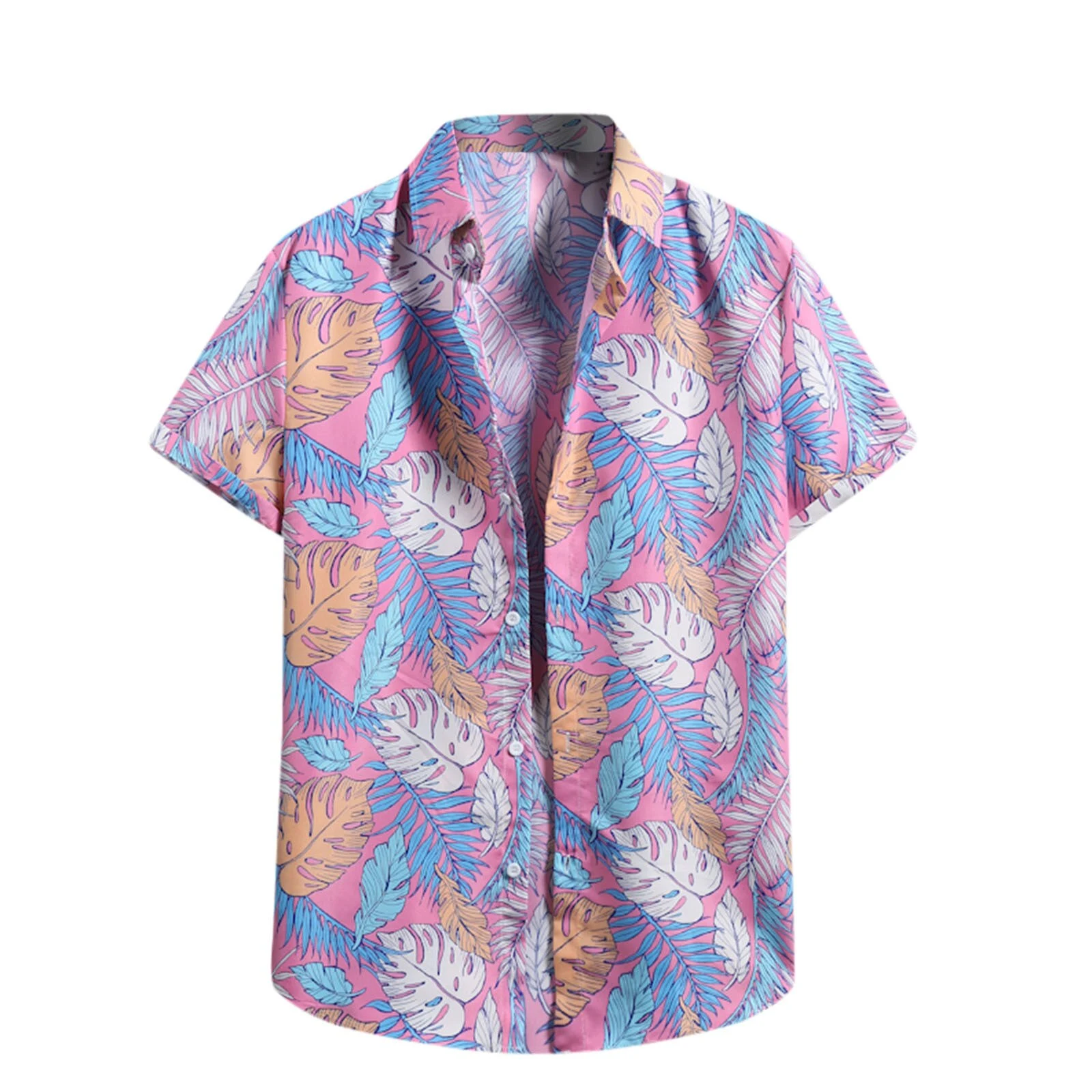 Title 4, New Mens Spring and Summer Beach Flower Hawaii...