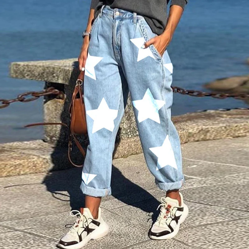 Long Pants Loose Casual Five-pointed Star Design. Experience all-day comfort and effortless style. Perfect for everyday — photo 2
