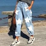 Long Pants Loose Casual Five-pointed Star Design. Experience all-day comfort and effortless style. Perfect for everyday — photo 2