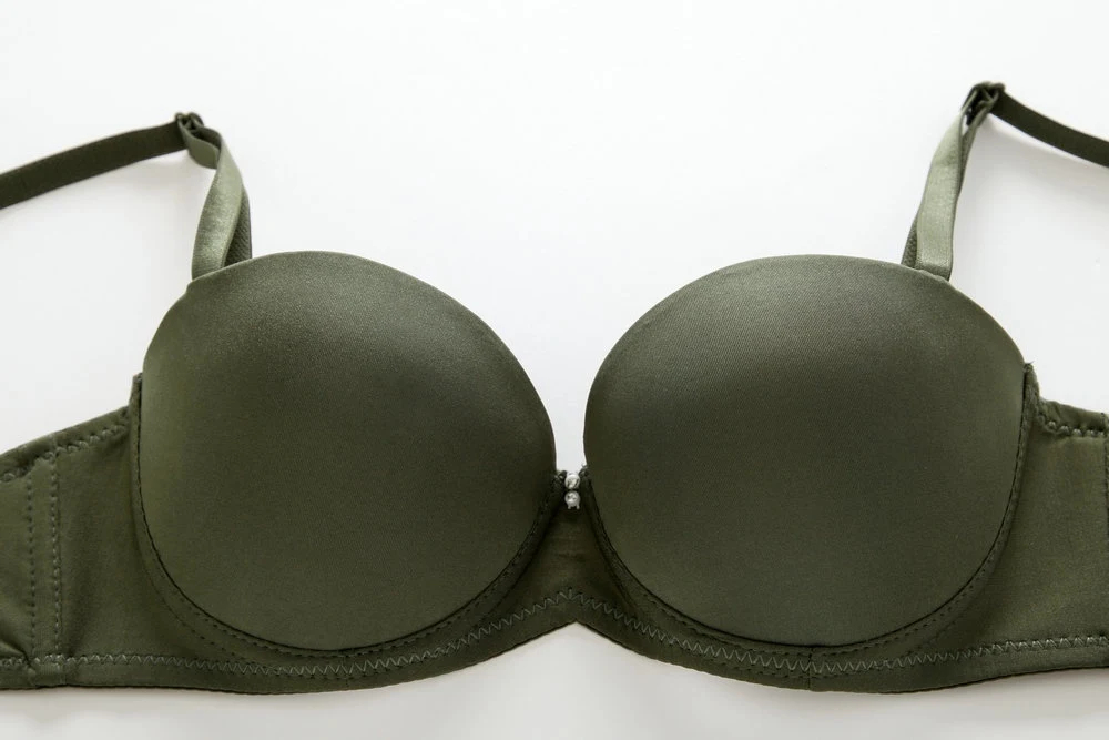 Title 25, Girls half cup bra with glossy, scratch-free s...