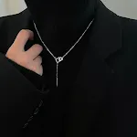 Silver Square Necklace