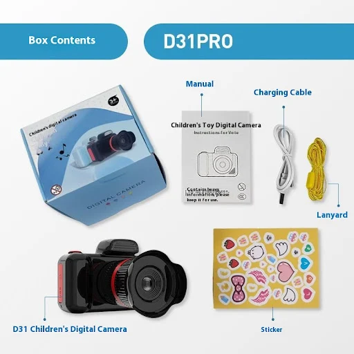 Title 2, Childrens Digital HD Mini Camera Capture Photo...