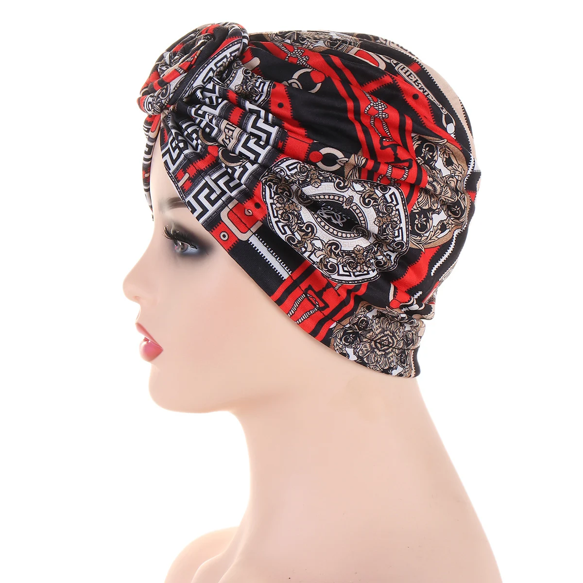 Title 9, Womens Multicolor Printed Snail Headscarf