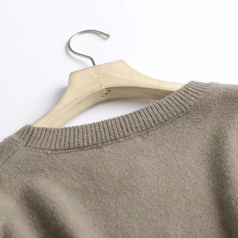 Title 2, Check Casual Sweater Loose Sweater