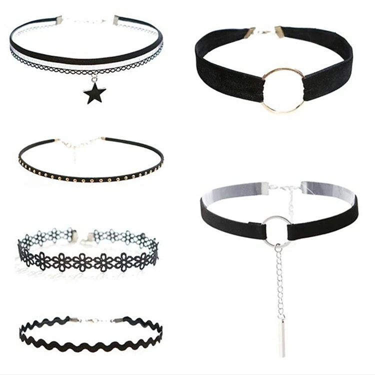 Collana del colletto in pizzo Chocker Harajuku Accessori femminili — foto 6