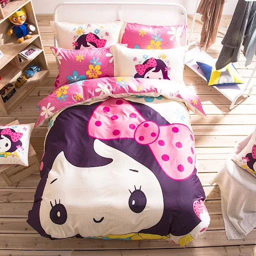 Title 30, Cotton cartoon bedding set, soft and breathable...