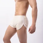Boxer de pijama masculino de cintura média para lazer. Confortável, relaxante e ideal para momentos de descanso em casa com total liberdade. — foto 10