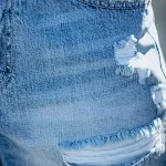 Ripped High Waist Hot Pants Denim Shorts – Flaunt your figure in these stylish and comfortable denim shorts, perfect for — photo 7