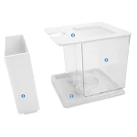 Betta Fish Tank Aquarium Fish Tank Easy To Change The Water Acrylic Plastic Self-Cleaning Small Fish Tank — photo 1