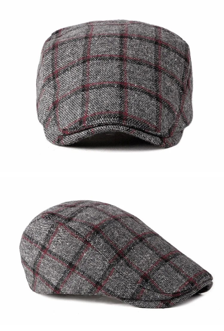 Title 8, New Style Mens British Retro Woolen Beret Casu...