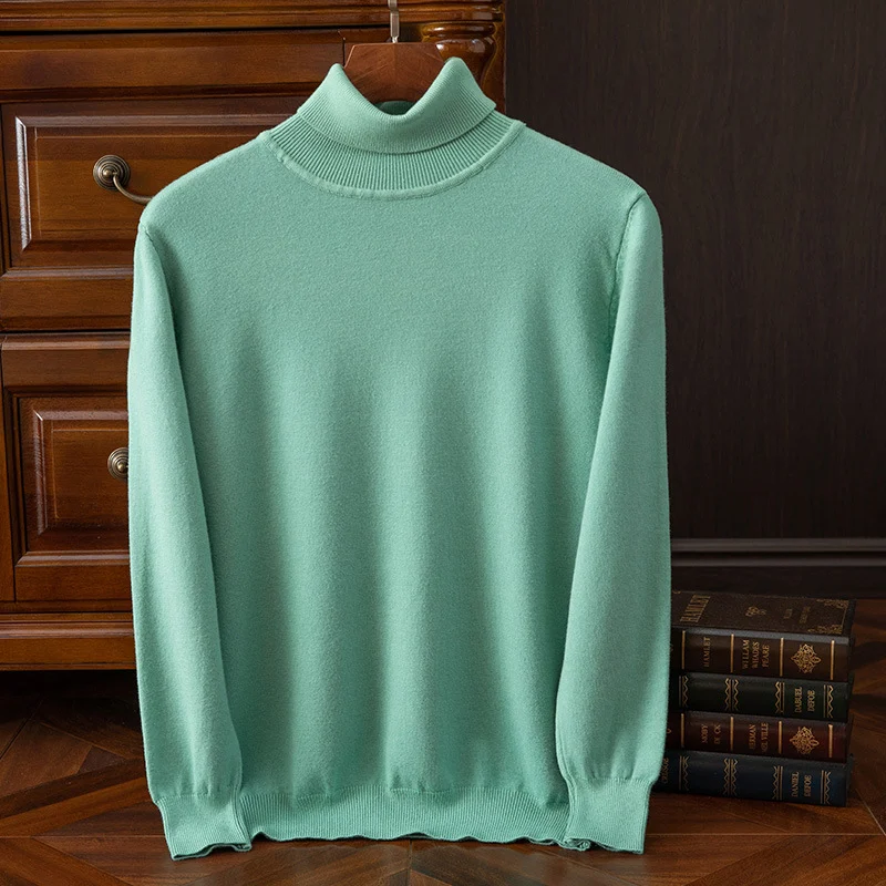 Men's Autumn And Winter Turtleneck Sweater, Keeps You Warm, Ideal Inner Layer, Perfect for Matching, Comfortable and Ver — photo 5