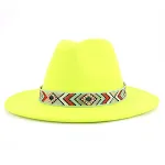 Autumn and Winter New Blue Bead Woolen Hat Fashion Panama Jazz Hat offers stylish warmth and effortless elegance for you — photo 2