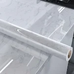Marble thickened self-adhesive waterproof anti-oilproof wall kitchen cabinet stickers. Easy to apply, durable, and prote — photo 1
