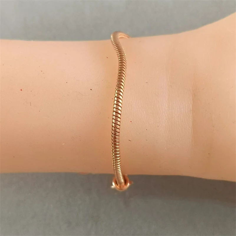 Pulseira Dreamcatcher Feminina Ouro Rose Corrente Ossos de Cobra Elegância e Proteção Joia para Mulheres Presente Ideal — foto 4