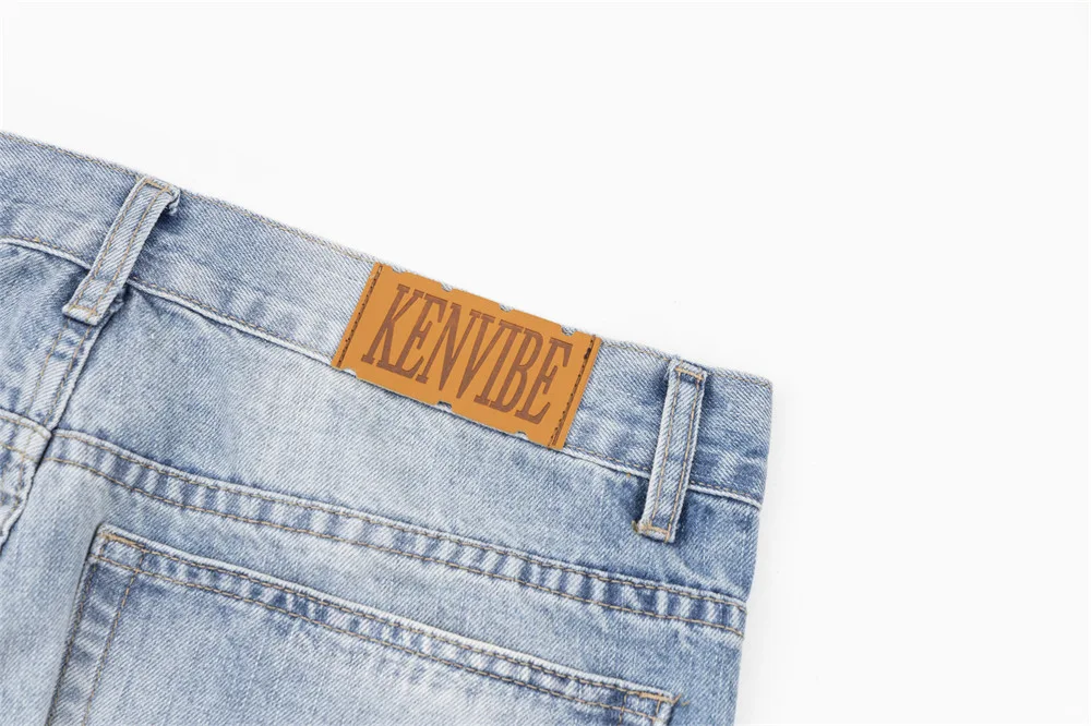 Title 8, Bright White Slightly Flared Ripped Jeans For M...