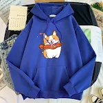 Moletom feminino estampado tendência coreano casual manga comprida — foto 5