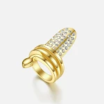 Anillo de dedo Armadura de cubierta de uñas femenina — foto 5