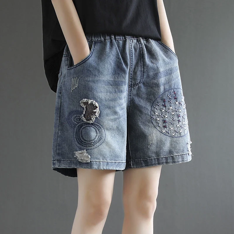Title 6, Womens Vintage Ripped High Waist Denim Shorts ...