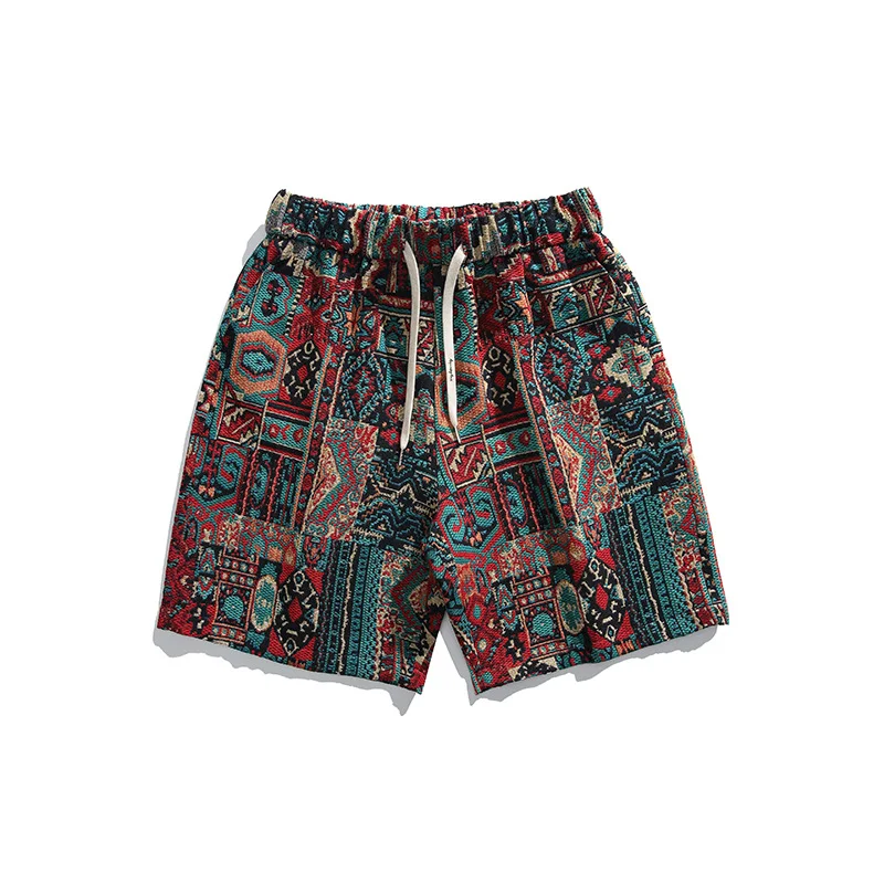 Men's Loose American Retro Floral Shorts Summer Comfort Vintage Style Casual Wear Relaxed Fit Breathable Lightweight Per — photo 13