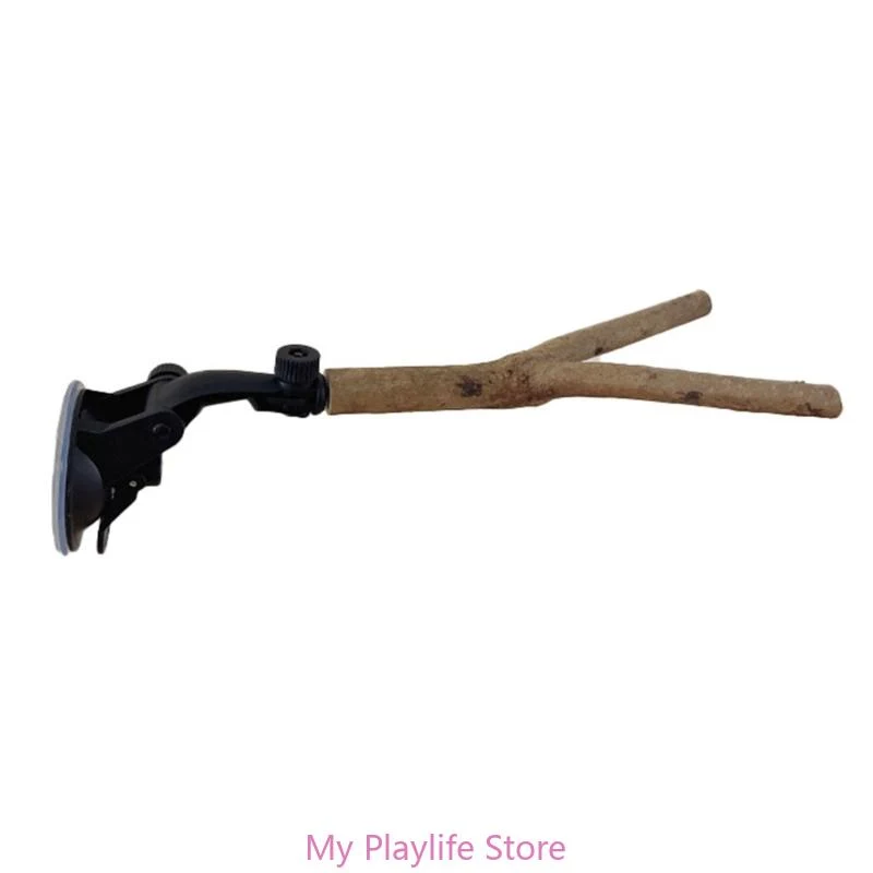 Title 3, Bird Perch Toy Bird Cage Perch Stand Suction Cu...