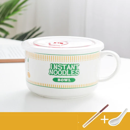 Title 23, Japanese Creative Ceramic Instant Noodle Bowl W...
