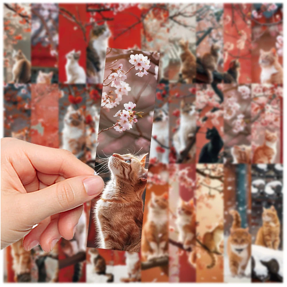 Marcador Estilo Nacional Retrô Gatinho Estudante Livros Caderno Papel Decoração Paginação. Organize suas leituras e estudos com charme! — foto 1