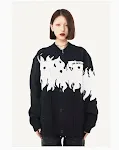 Street Retro Flame Color Matching Guochao Sweater offers a stylish urban look with vibrant colors and comfortable fit. P — photo 2