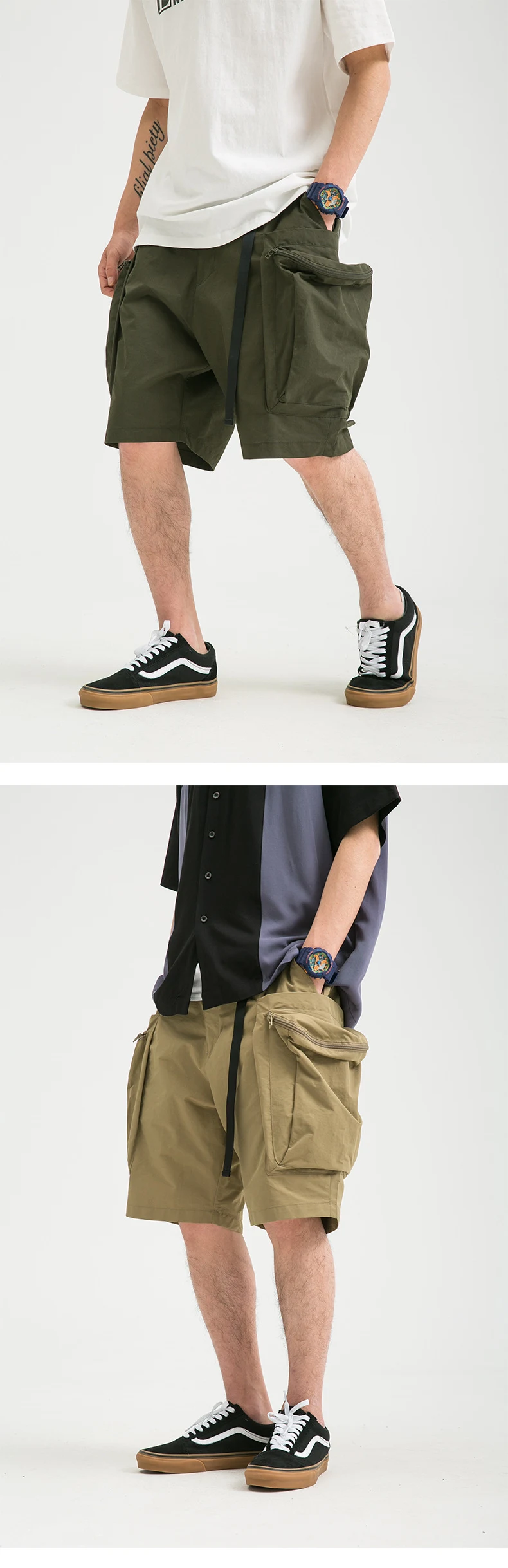 Grote Zakken Broek Losse Functionele Zomer Shorts Heren Comfortabel en Praktisch Perfect voor Warme Dagen Veelzijdig Design en Pasvorm — foto 12