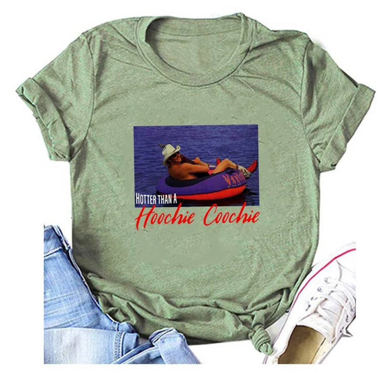 Title 10, Womens "Hotter Than A Hoochie Coochie" Crew Ne...