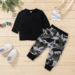 Conjunto de suéter de manga longa e calças de duas peças, para um visual confortável e elegante. Ideal para diversas ocasiões. — foto 7