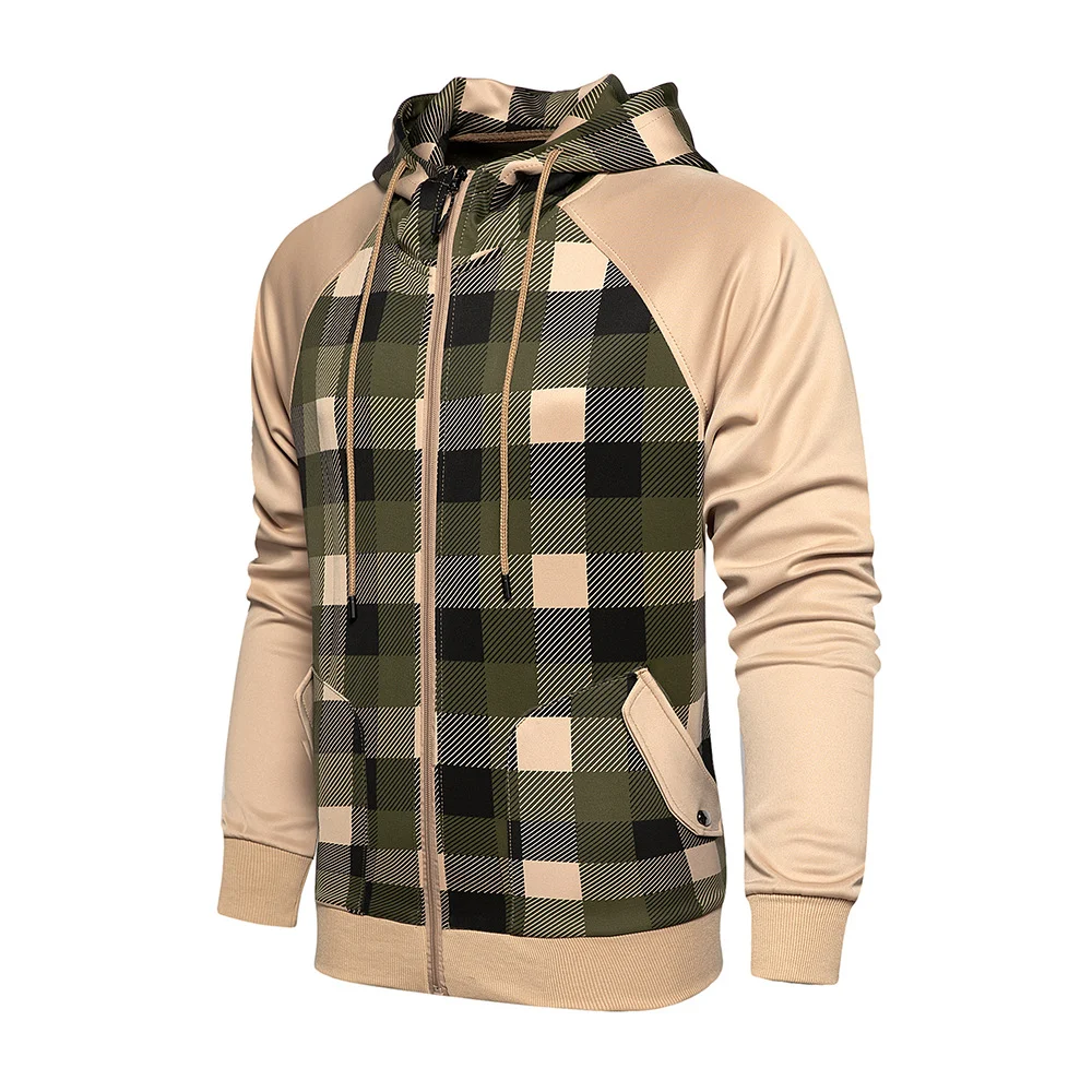 Check panel hooded sweatshirt — photo 4
