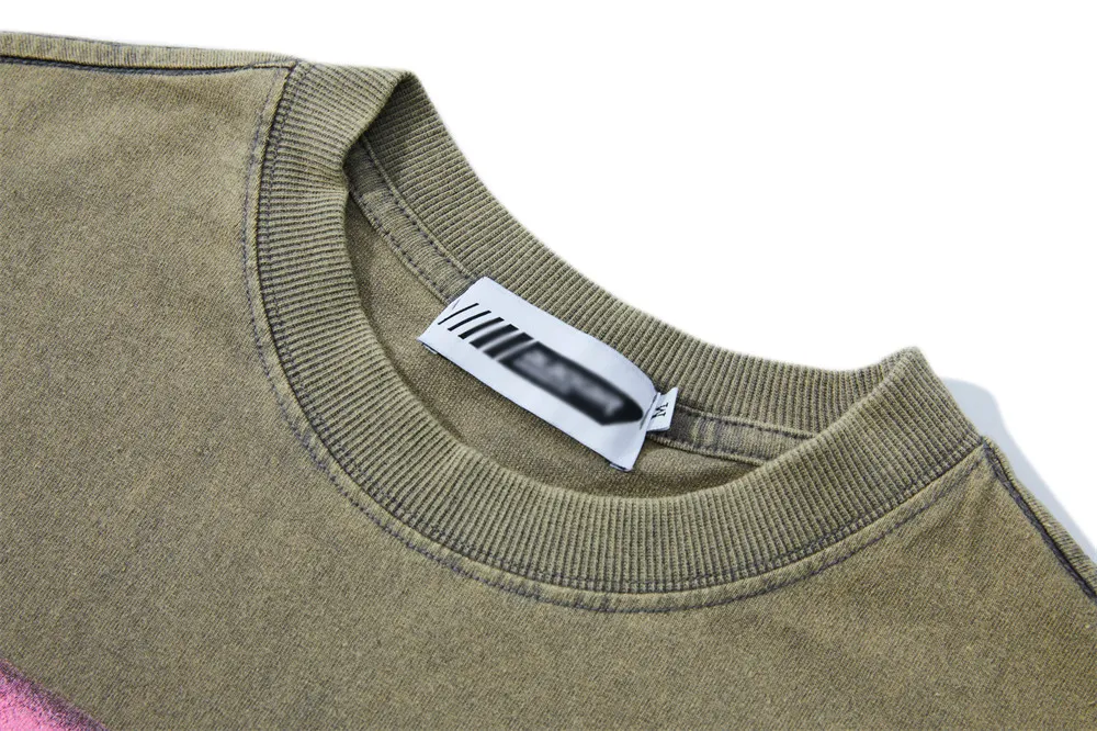 T-shirt da uomo con stampa paesaggio di personaggi, maniche corte, girocollo, mezza manica, abbigliamento maschile versatile e alla moda. — foto 17