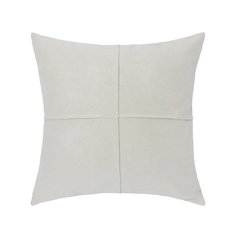 Capa de almofada de sofá em camurça estilo simples. Adicione conforto e elegância à sua casa. Decore seu espaço com suavidade e sofisticação. — foto 5
