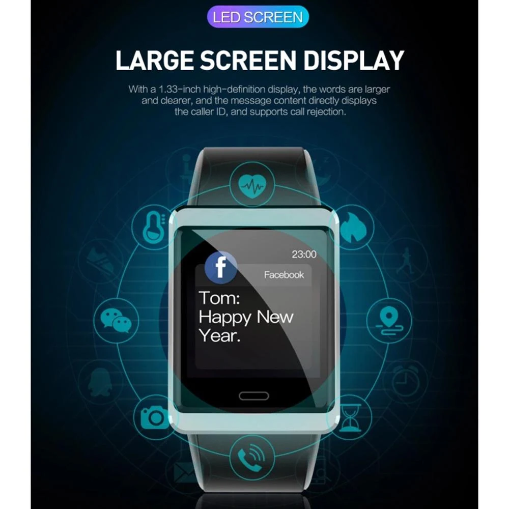 Title 1, Super Screen Smart Watch Stay connected and tra...