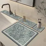 Kitchen countertop faucet absorbent pad, splash and water proof, perfect for bathroom vanity, keeps your counters dry an — photo 8