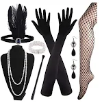 Vintage veren haarband set voor vrijgezellenfeest. Maak de vrijgezellenparty van de bruidegom onvergetelijk met deze stijlvolle accessoire. — foto 1