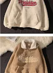 Kapuzenpullover aus Kaschmir mit Retro-Revers-Stickerei und halbem Reißverschluss — foto 19