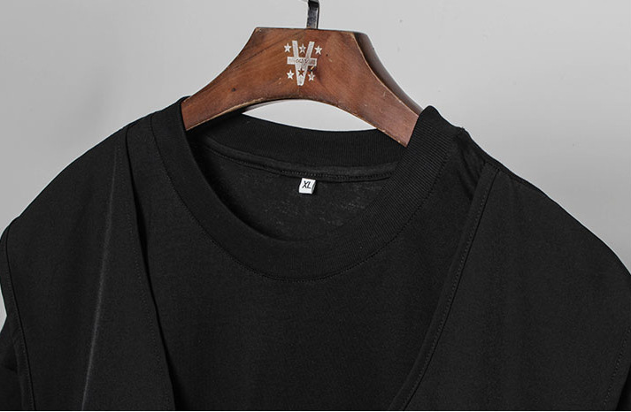 Title 6, Donker tactisch vest T-shirt heren 2-delig nep ...