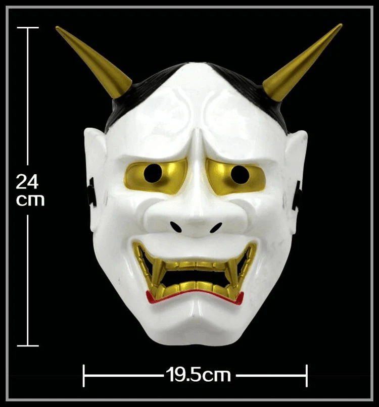 Maschera Prajna Fantasma Horror di Halloween. Spaventa tutti con questa terrificante maschera. Perfetta per costumi, cosplay e decorazioni. — foto 11